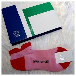 Tory Burch Accessories - 1 Pair TORY SPORT Pink Red Compression Socks NWT Tory Burch Accessories - 1 Pair TORY SPORT Pink Red Compression Socks NWT